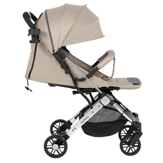 Коляска прогулочная Farfello Comfy Go Comfort Chrome Beige - 4